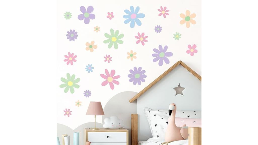 boho flower wall stickers