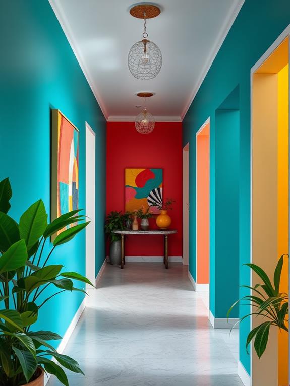 bold and bright hues