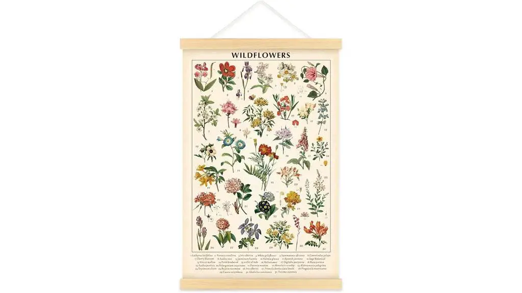 botanical wildflower art print