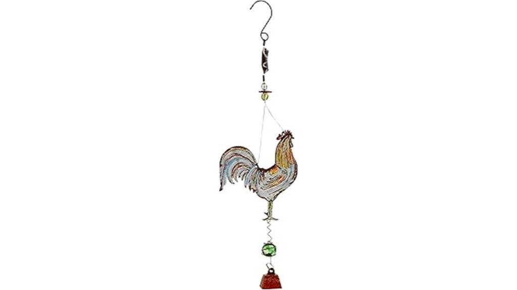 bouncy garden rooster decoration