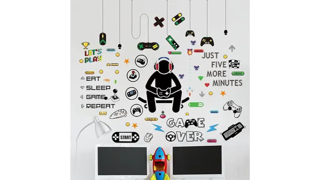 boys bedroom gamer decals