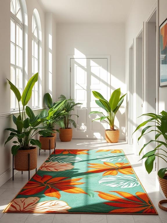 bright colorful summer rugs