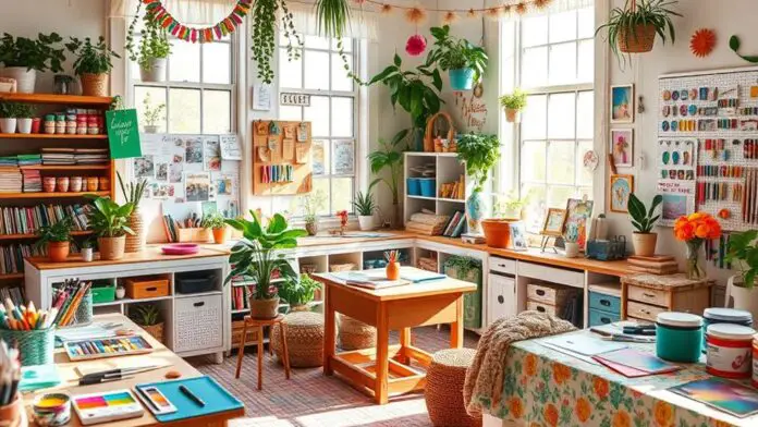 brighten creative space decor