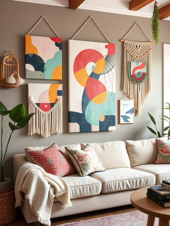 budget friendly artistic decor