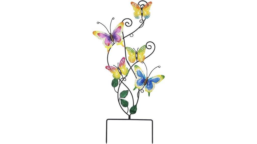 butterfly garden stake decor