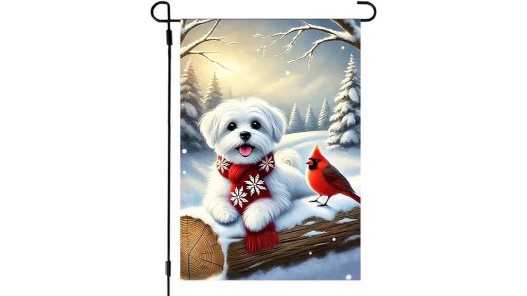 cardinal maltese dog flag