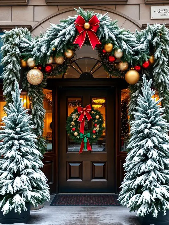 celebratory outdoor decorations display
