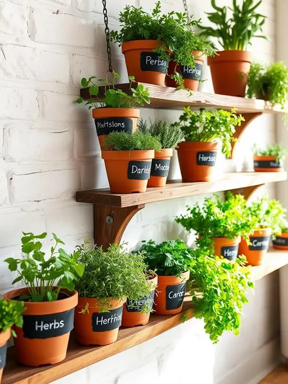 chalkboard garden plant markers