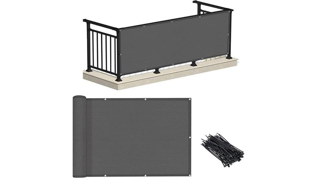 charcoal balcony privacy screen