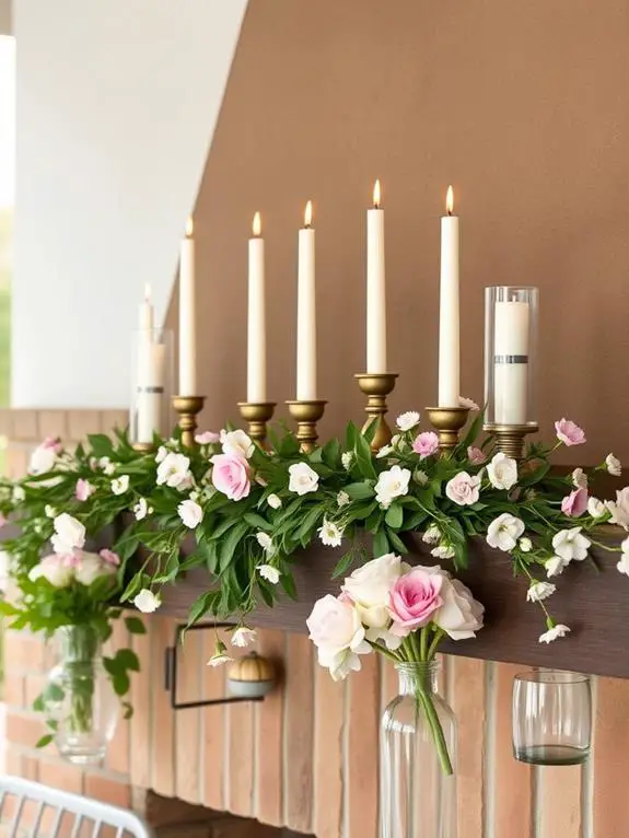 charming decorative candle arrangements