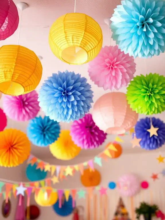 cheerful holiday ornaments display