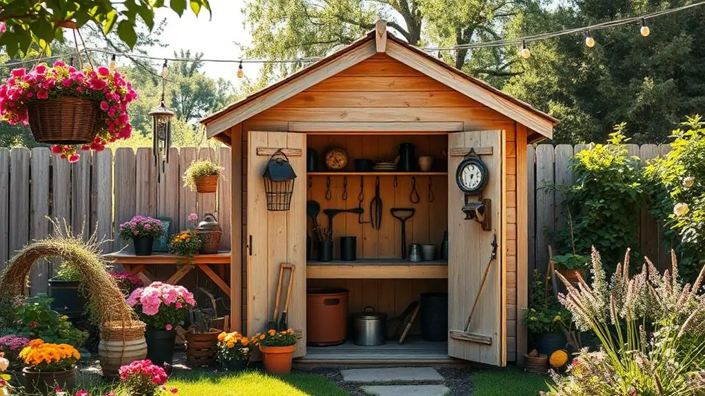 choosing summer shed decor