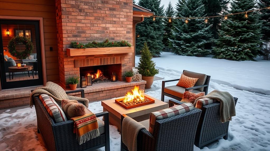 choosing winter fireplace decor