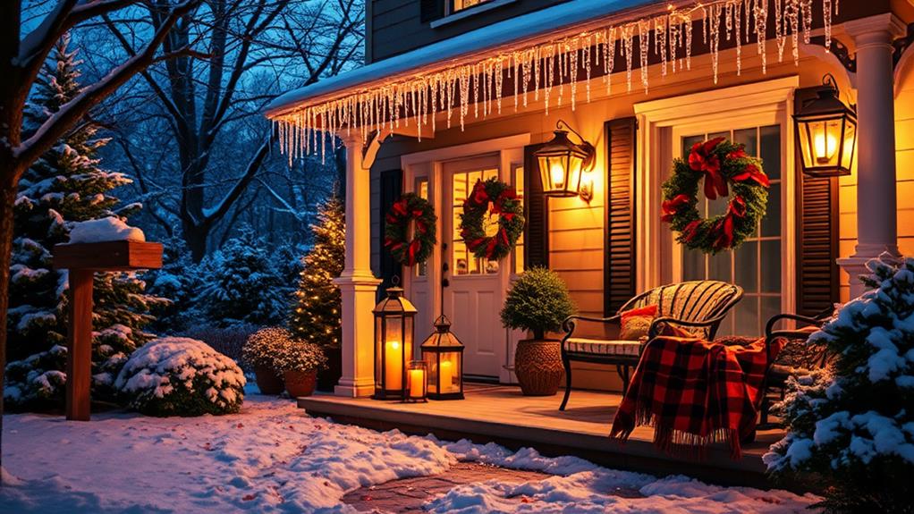 choosing winter front yard decor