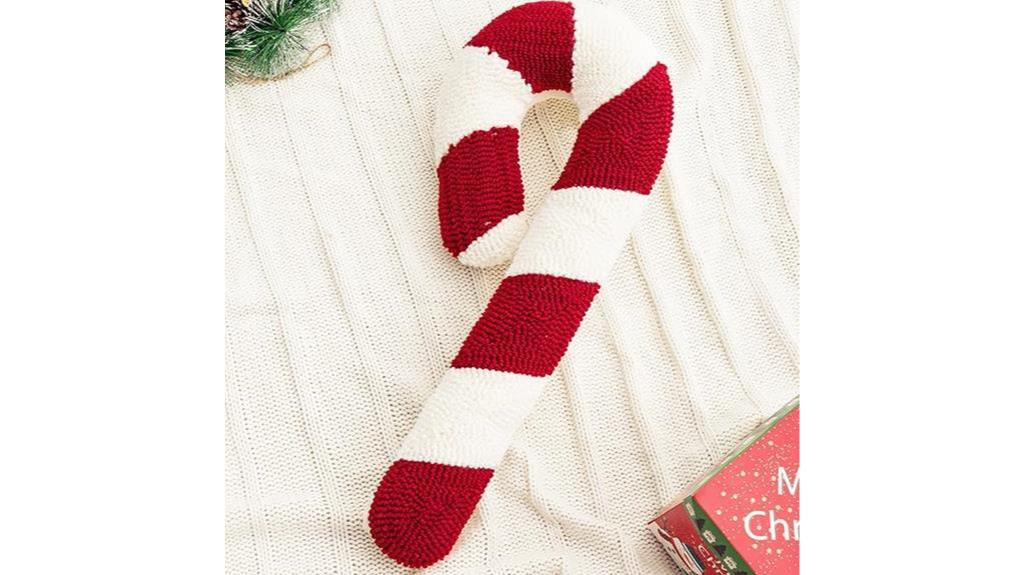 christmas candy cane pillow