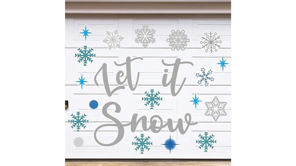 christmas garage door decor