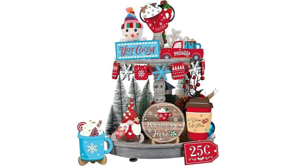 christmas tiered tray decor