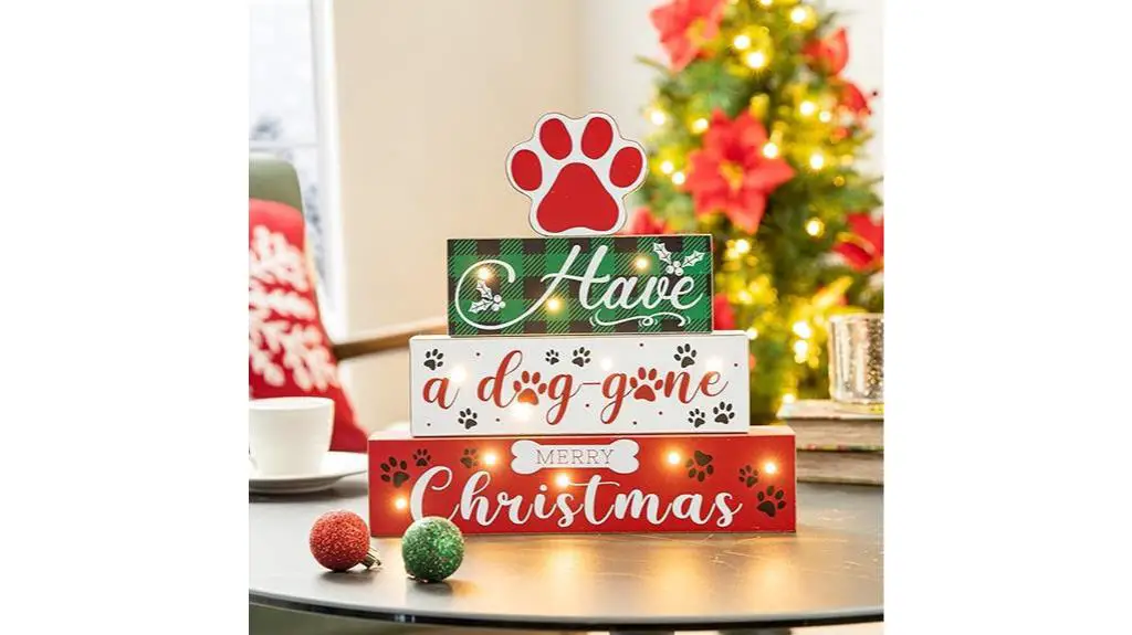 christmas wooden pet sign