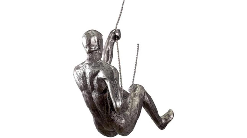 climbing man wall sculpture