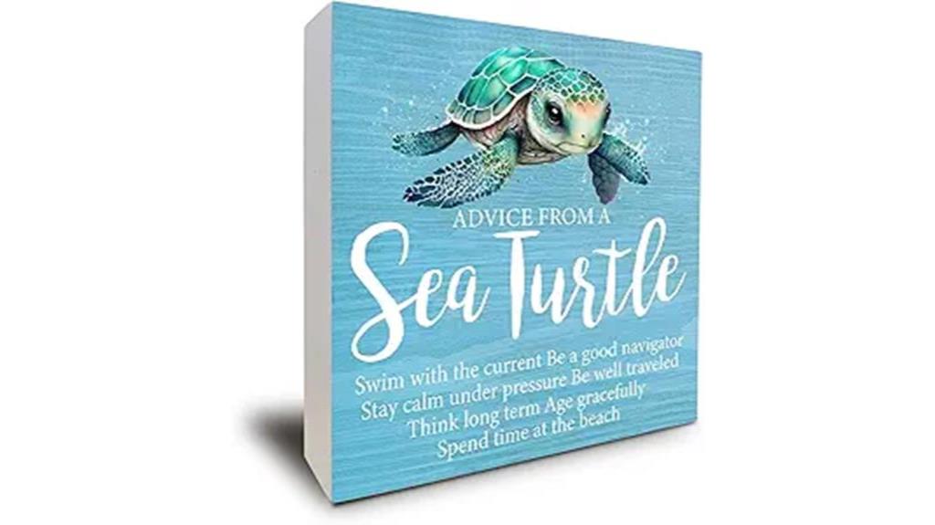 coastal sea turtle decor