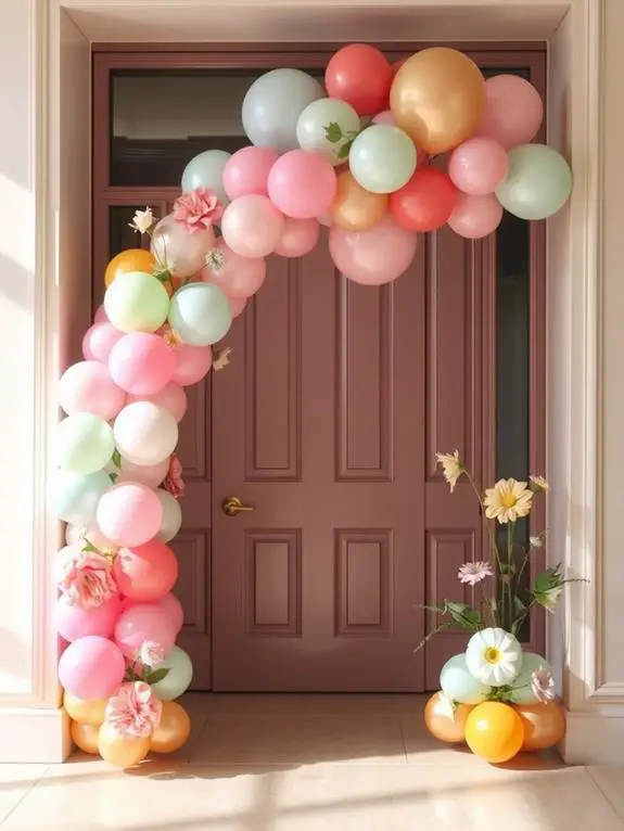 colorful balloon decorations galore
