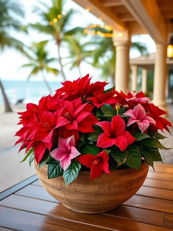 colorful floral holiday decorations