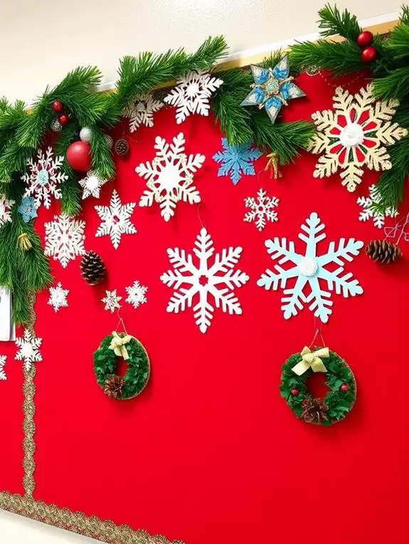 colorful holiday display revamp