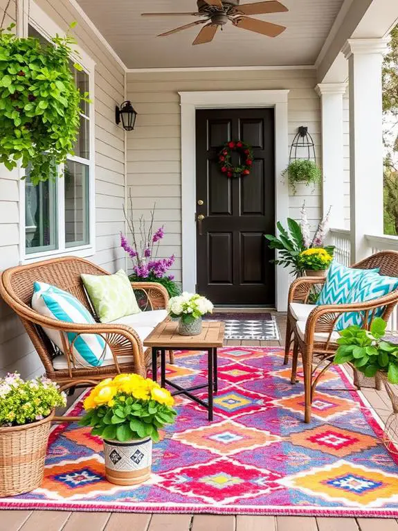 colorful outdoor area rug