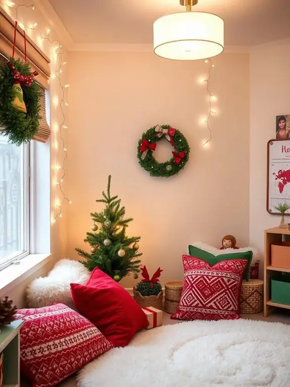 comfortable book corner