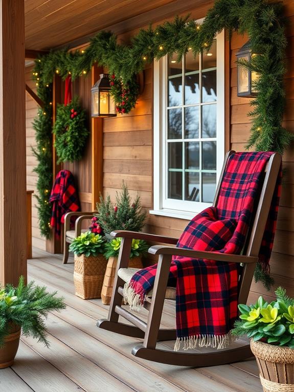 comfortable plaid home decor