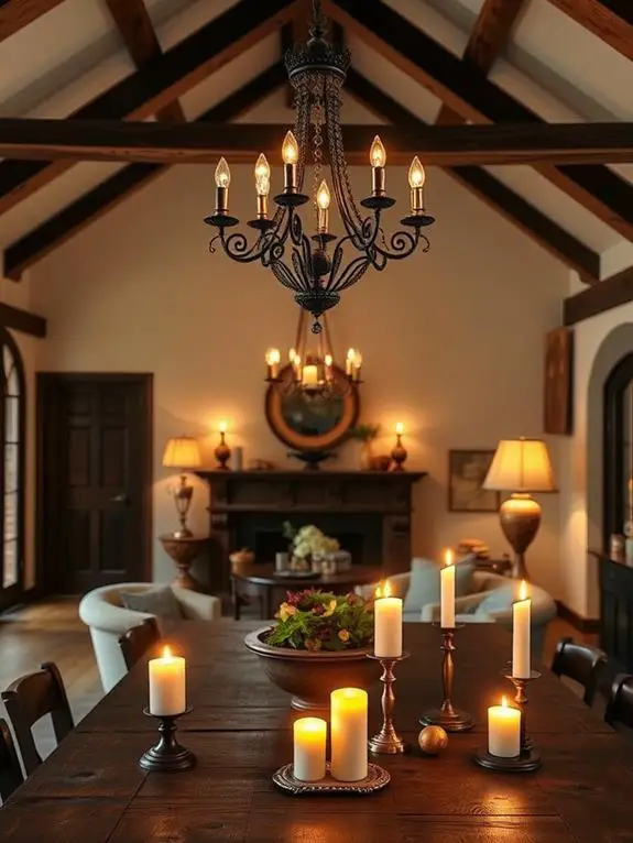 cozy ambiance through illumination