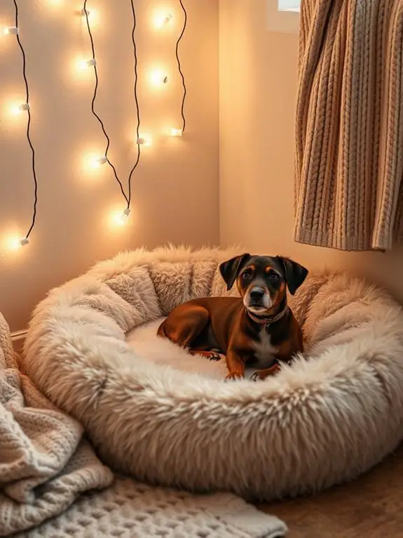 cozy cushioned pet beds