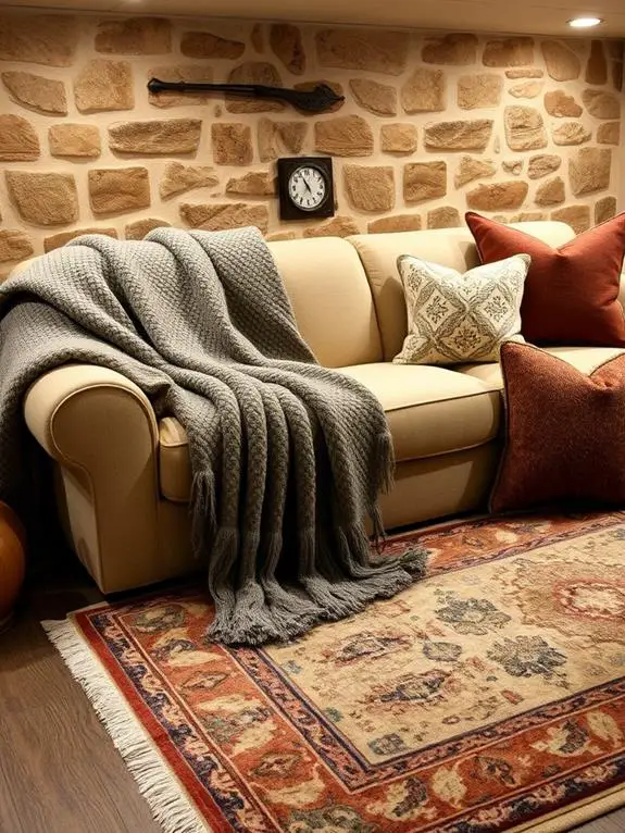 cozy fabric home accents