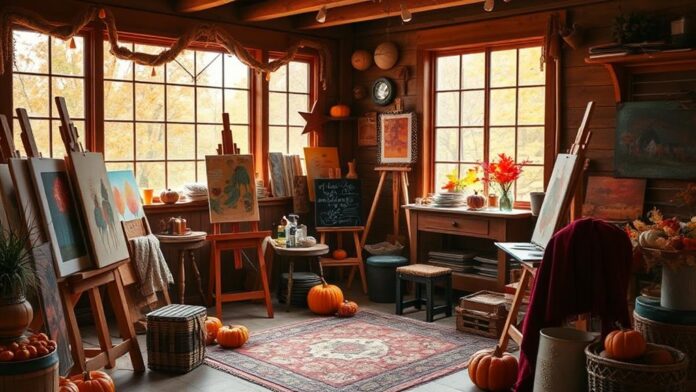 cozy fall art inspiration