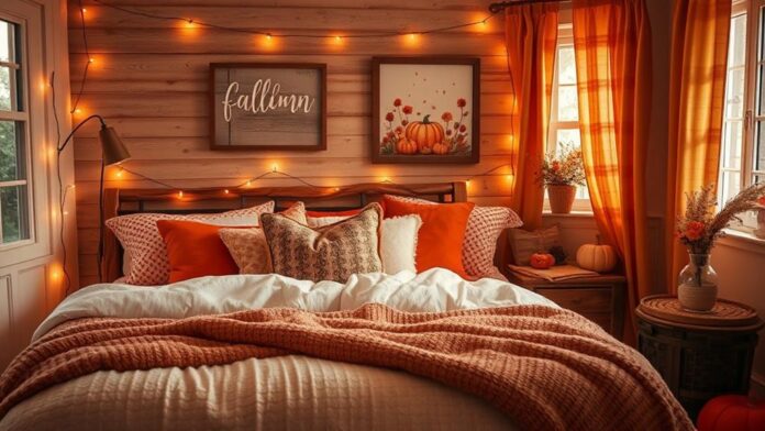 cozy fall bedroom transformation ideas