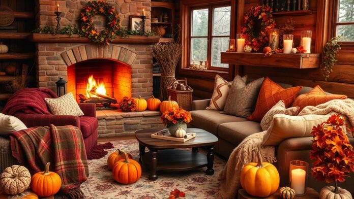 cozy fall living room decor