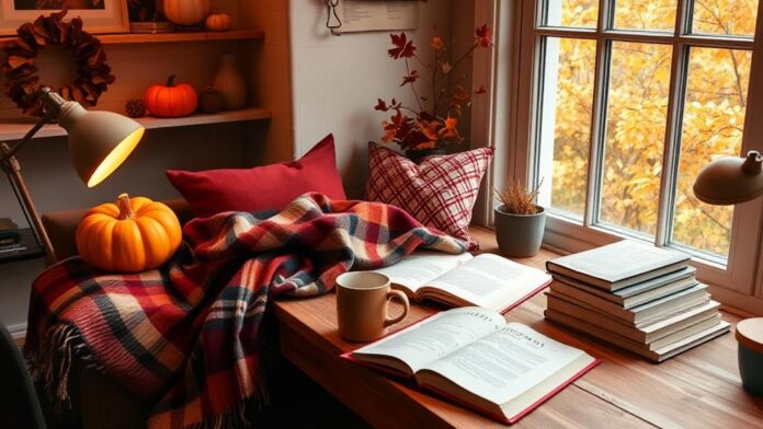 cozy fall study decor ideas