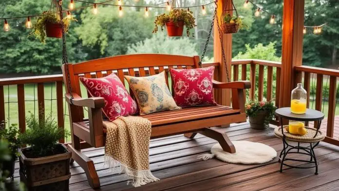 cozy summer porch decor