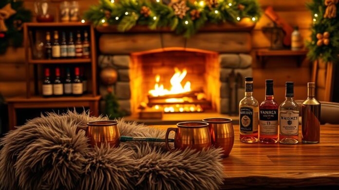 cozy winter bar decorations ideas