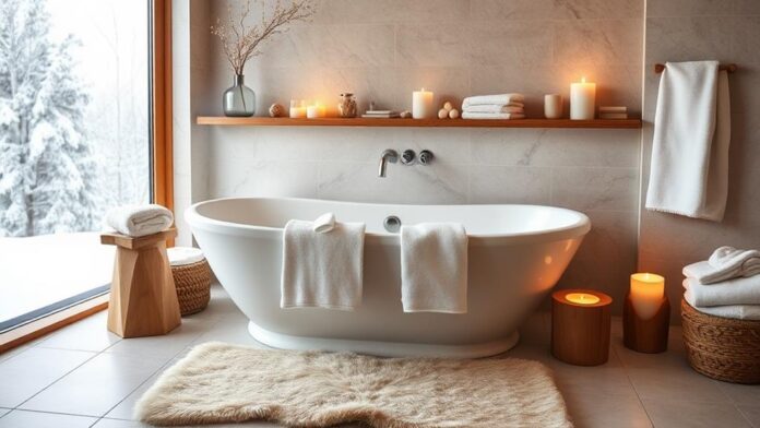 cozy winter bathroom transformations