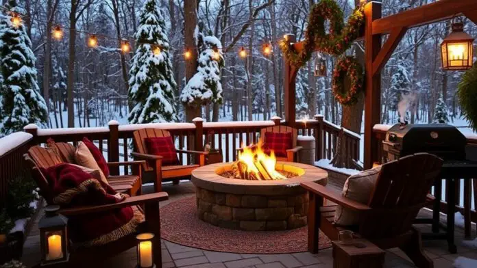 cozy winter bbq decor ideas