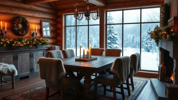 cozy winter dining decor ideas