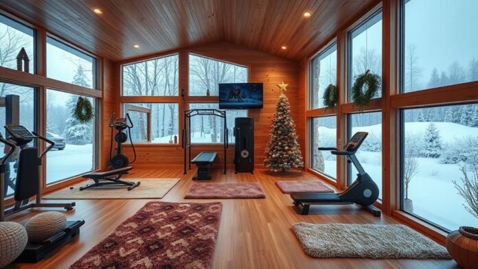 cozy winter gym decor ideas