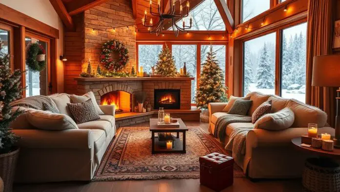 cozy winter living room decor