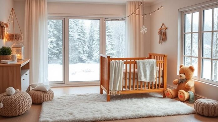 cozy winter nursery decor