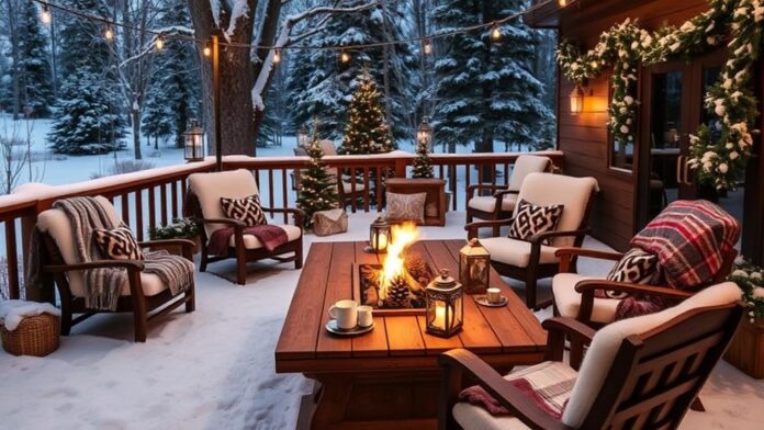 cozy winter patio decor ideas