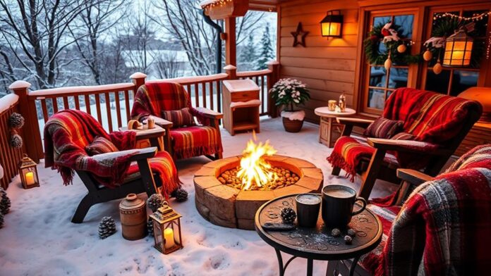 cozy winter patio decor ideas