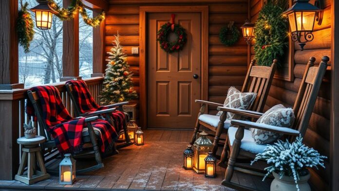 cozy winter porch decor