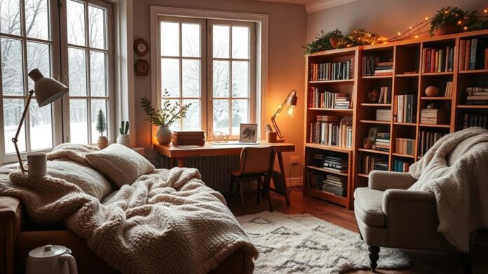 cozy winter study decor ideas