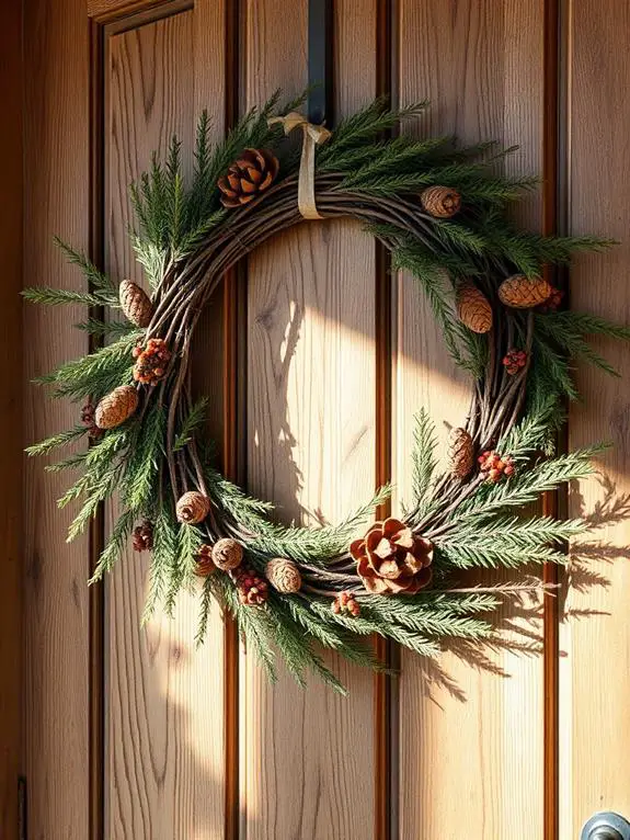 crafting organic decorative wreaths